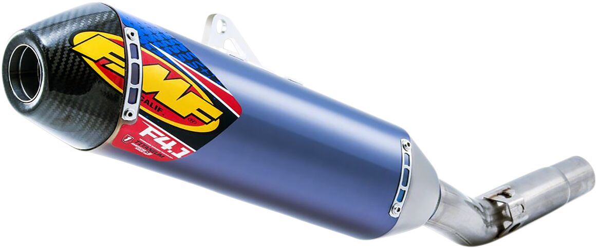 FMF Factory 4.1 RCT Blue Slip-On Carbon End Exhaust Silencer For Yamaha YZ 250 FX 2015-2019